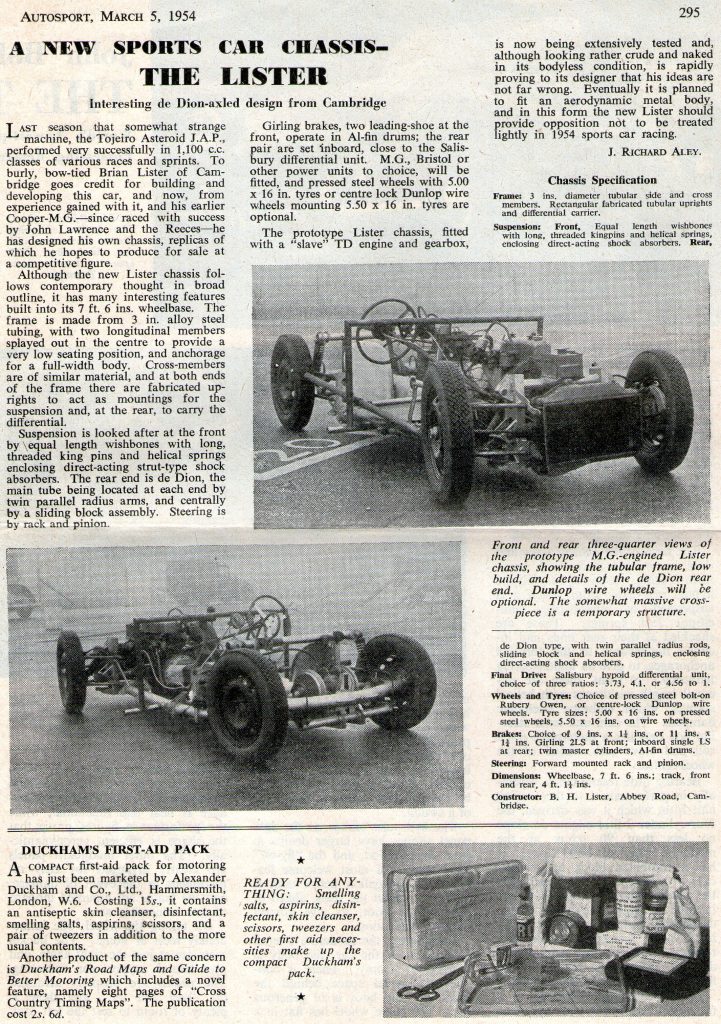 Lister Cars